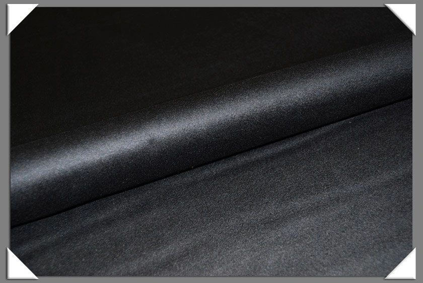 Original fabric swatch Cashmere-1 from Overcoat Fabric; approximate charcoal image tone.