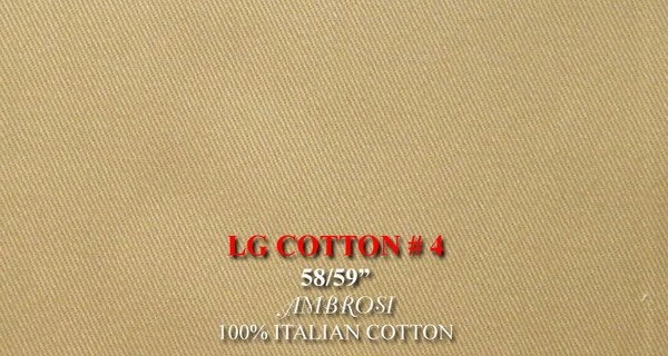 Original fabric swatch LKG ITALIAN COTTON 4 from LKG Italian Cotton; approximate sand image tone.
