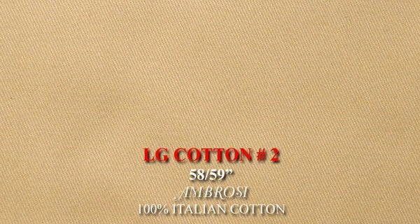 Original fabric swatch LKG ITALIAN COTTON 2 from LKG Italian Cotton; approximate camel image tone.