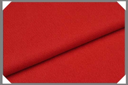 Original fabric swatch Cashmere-18 from Overcoat Fabric; approximate red image tone.