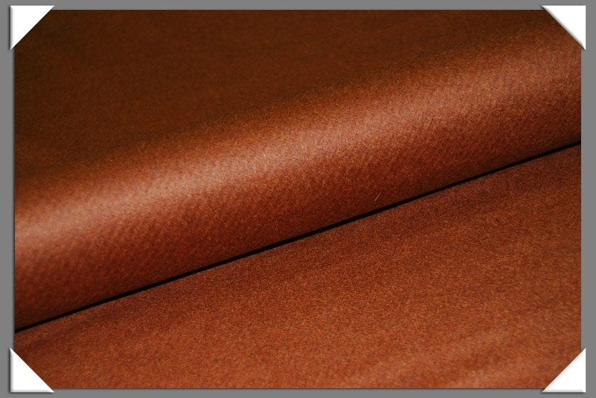 Original fabric swatch Cashmere-19 from Overcoat Fabric; approximate brown image tone.