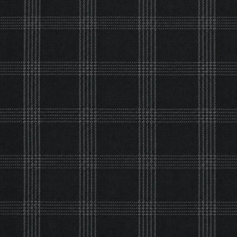 Original fabric swatch 50 Tartan from pattern color type 2; approximate black image tone.