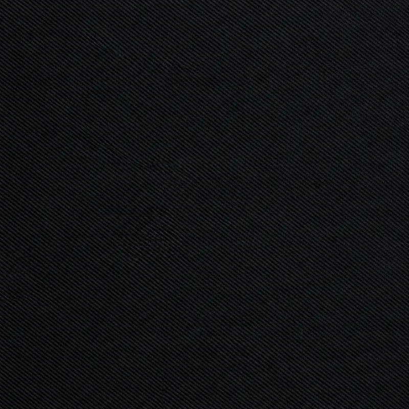 Original fabric swatch 25 - Jet Black (#13) from solid color type 1; approximate black image tone.