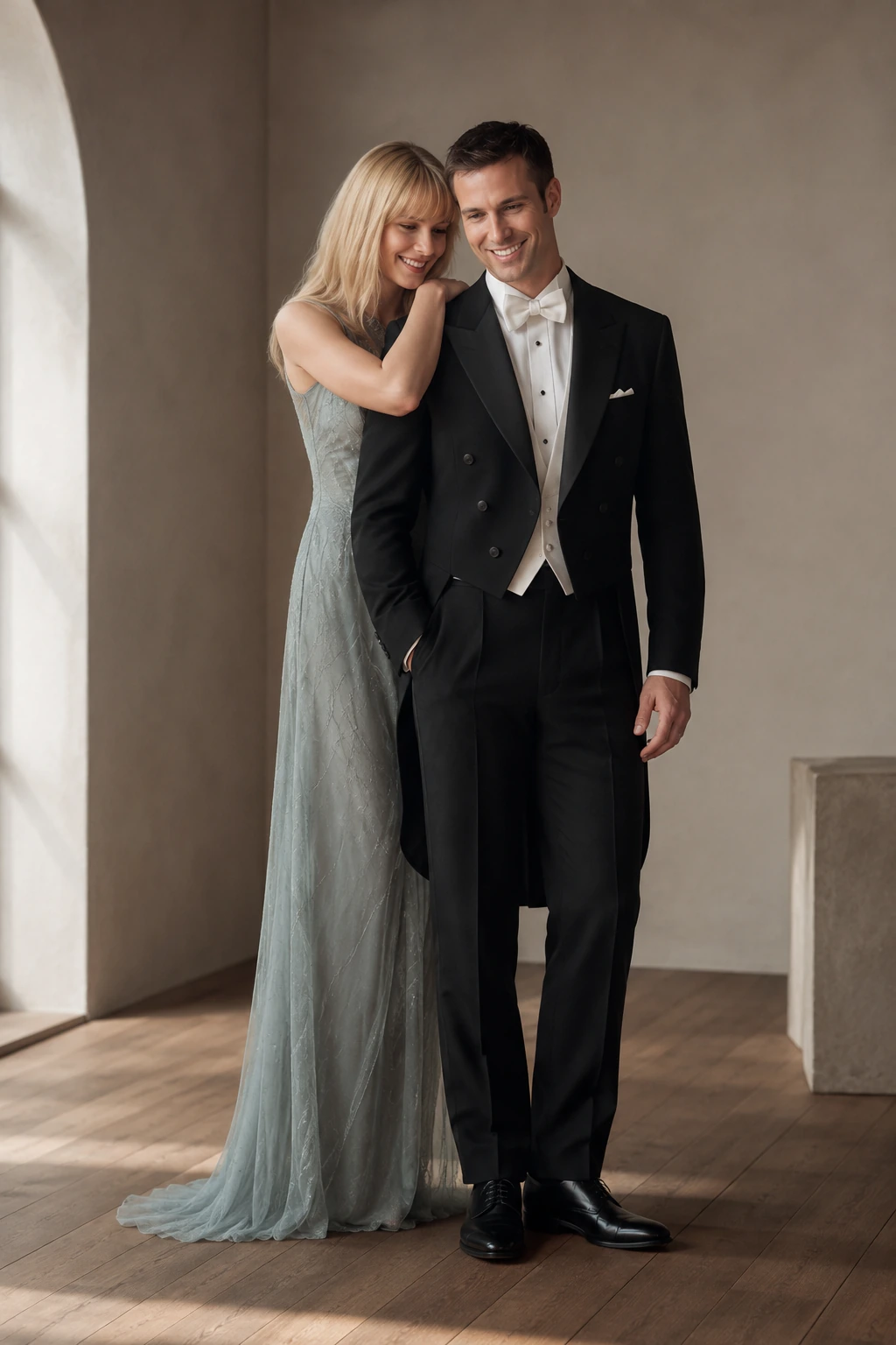 Men’s Evening Tuxedo / 08 in Black — illustrated styling
